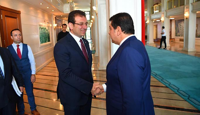 AK Partili başkanlardan İmamoğlu'dan ziyaret
