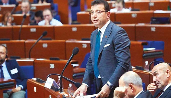 İBB Başkanı Avrupa'da HDP'yi savundu, Türk yargısını eleştirdi
