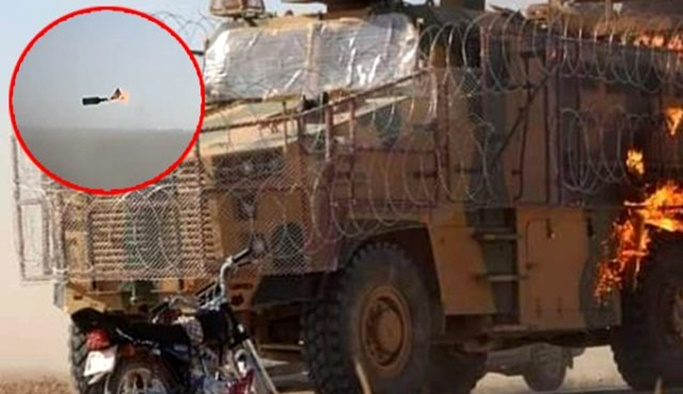Suriye'de devriye atan Türk-Rus konvoyuna molotoflu saldırı