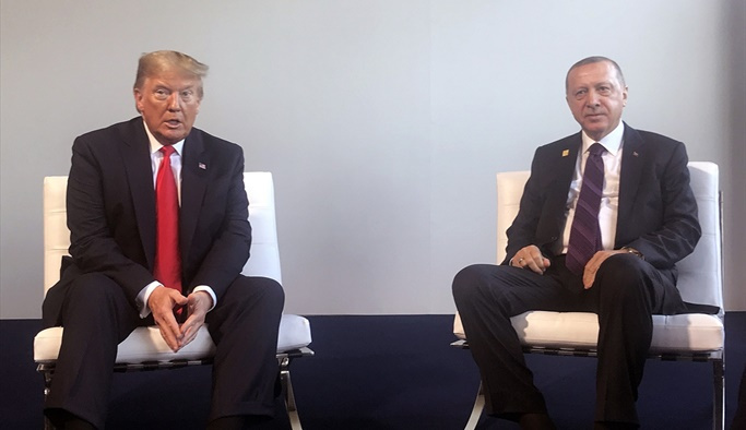 Erdoğan ve Trump bir araya geldi
