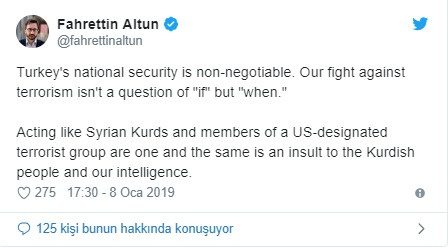 fahrettin altun twit
