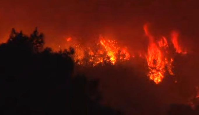 Dalaman'da büyük yangın, köyler boşaltılıyor