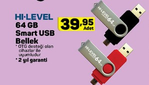 - HI-LEVEL SMART USB BELLEK