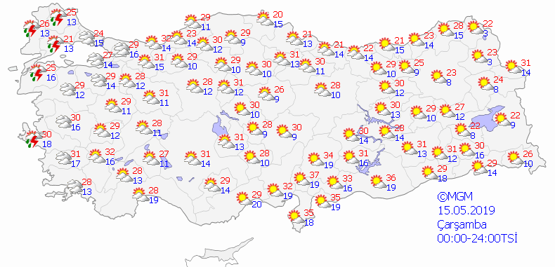 Türkiye genelinde havalar ısınıyor - 5 günlük haritalı hava durumu