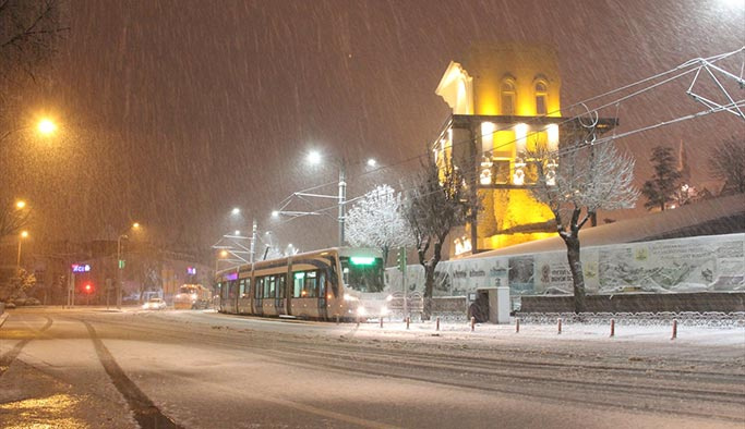 Konya 26 Aralık 2018 kar yağışı