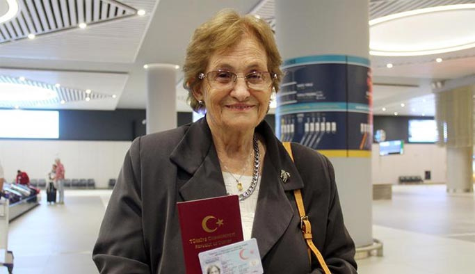 Yahudi Türk vatandaşı Raşel 69 yıl sonra Türkiye'ye döndü